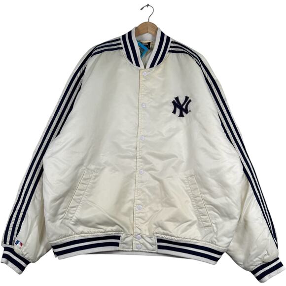 Vintage Adidas New York Yankees Bomber Light Jacket XL - Picture 1 of 7